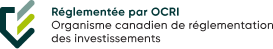 Logo Organisme canadien de réglementation du commerce des valeurs mobilières (OCRCVM) 